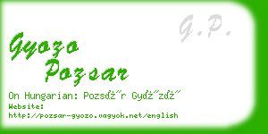 gyozo pozsar business card